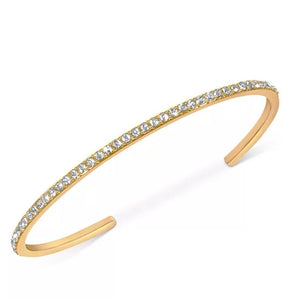 Gold Tone Pave Cuff