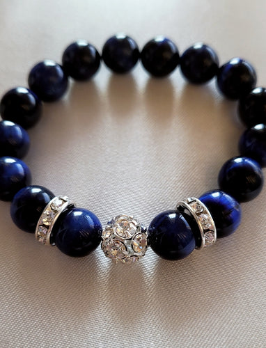 Blue Tiger Eye Bling
