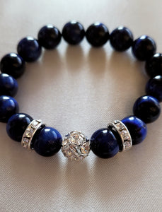 Blue Tiger Eye Bling